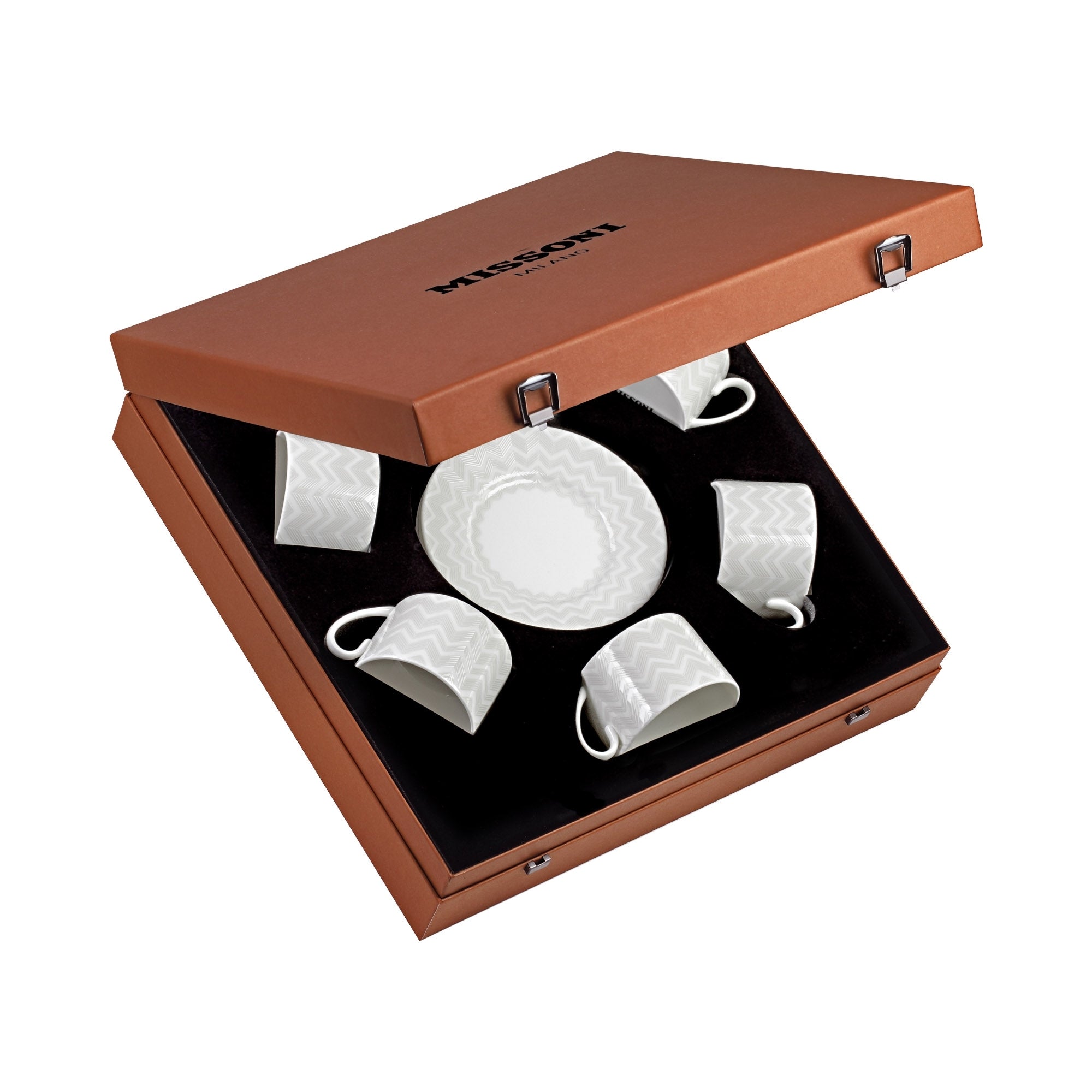 MISSONI - LUXURY BOX SET 6 PCS. TEA CUP C/P / LUXURY BOX SET 6 PCS. TEA CUP & SAUCER